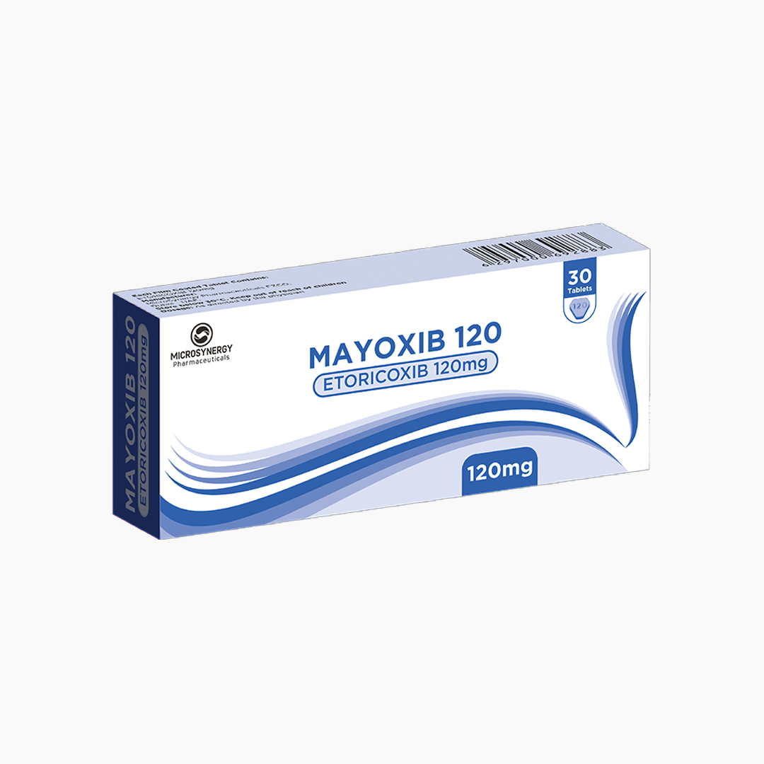 MAYOXIB 120MG 30T packaging visual